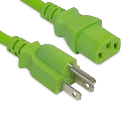 ENET 5-15P To C13 10Ft Green Power Cord N515-C13-GN-10F-ENC